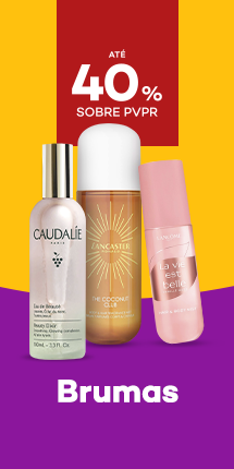 Brumas Perfumandas com destaque promocional de at&eacute; 40% obre pre&ccedil;o de Venda ao P&uacute;blico Recomendado